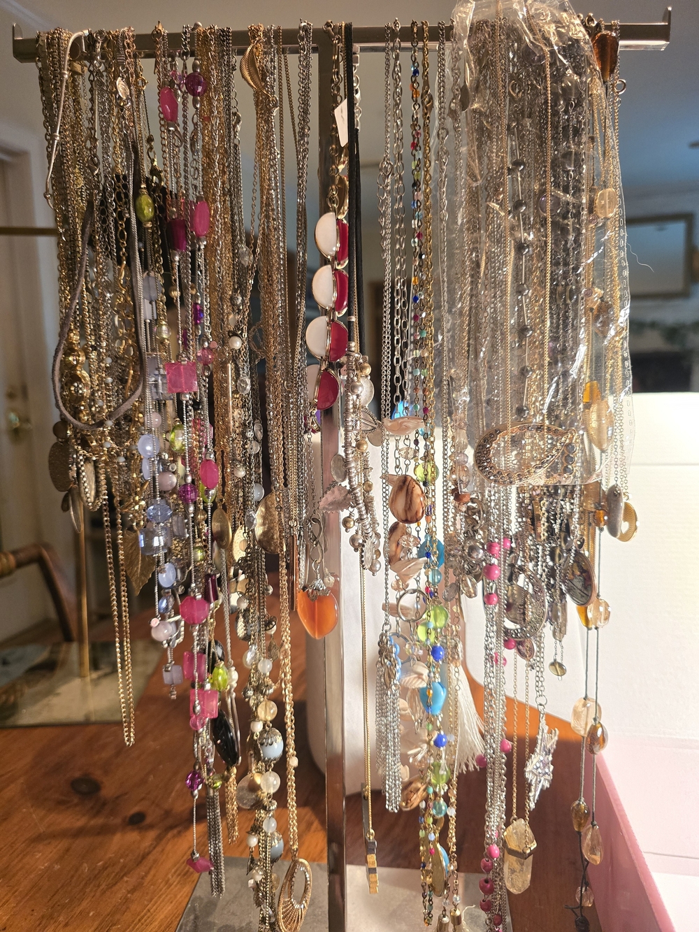 2.12lbs DAINTY Jewelry Lot Jar Dig Mystery